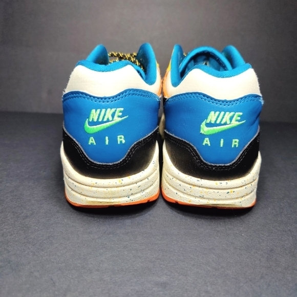 Nike Air Max 1 Multi Mix 2020 Phantom Black Starfish Sneakers Men's Shoes Size 8 - Picture 8 of 10